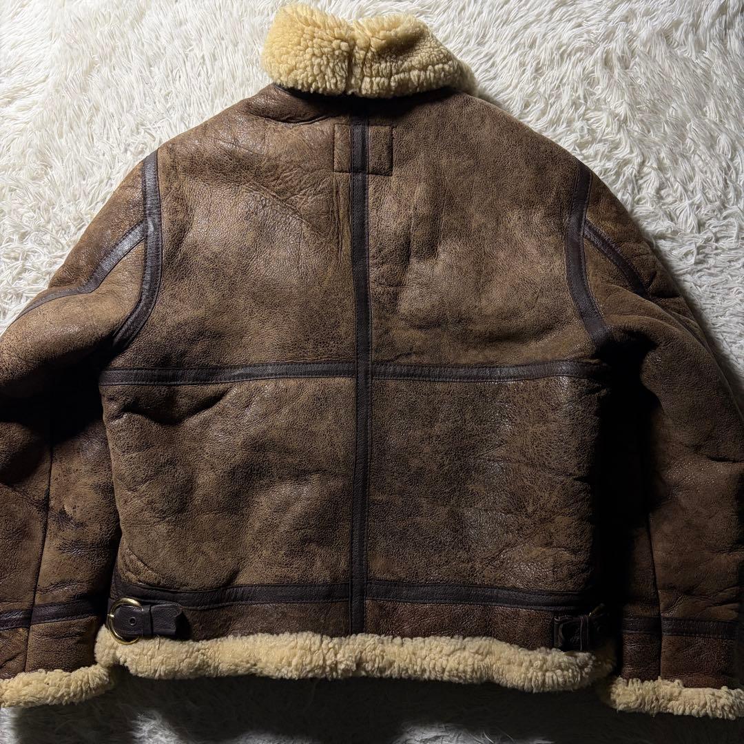 【米国製】schott B-3 フライトジャケット　羊革　ムートン　42