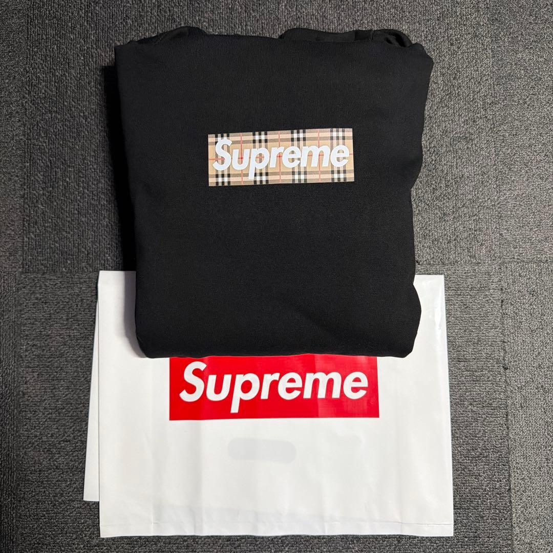 トップス Supreme / Burberry Box Logo Hooded M