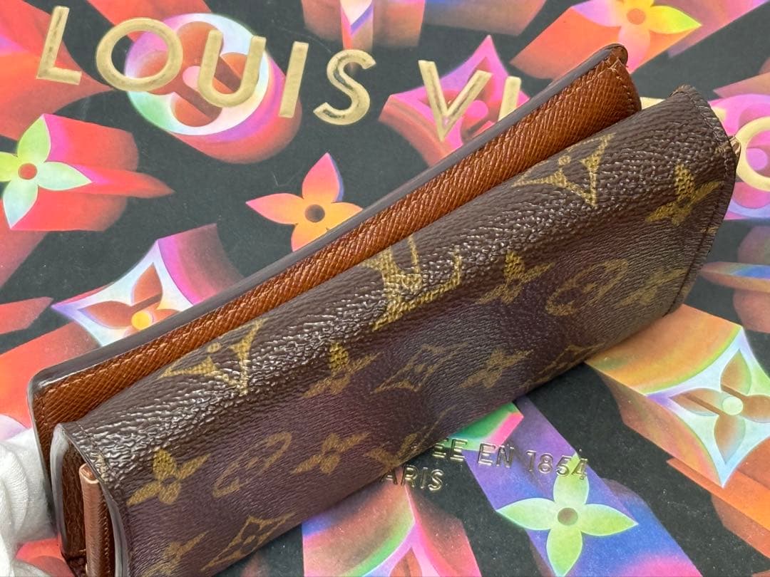 良品！ルイヴィトン　ポルトモネ・ビエ　トレゾール　L字形ファスナー二つ折り財布