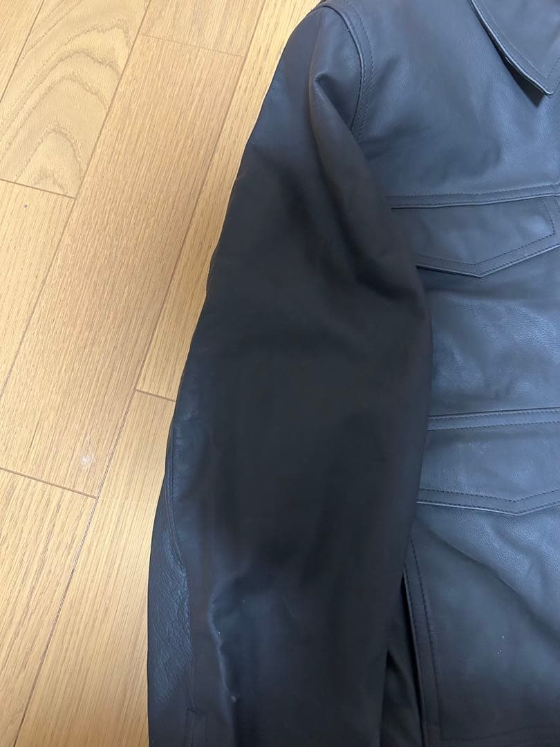 ドイツ軍 警察 ポリスマン レザージャケット ブラック polizei