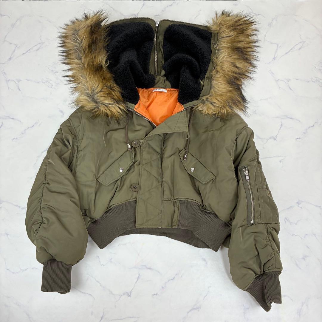 EVRIS　N-2Bシャーリングスリーブ　フライトジャケット 短丈 Y2K