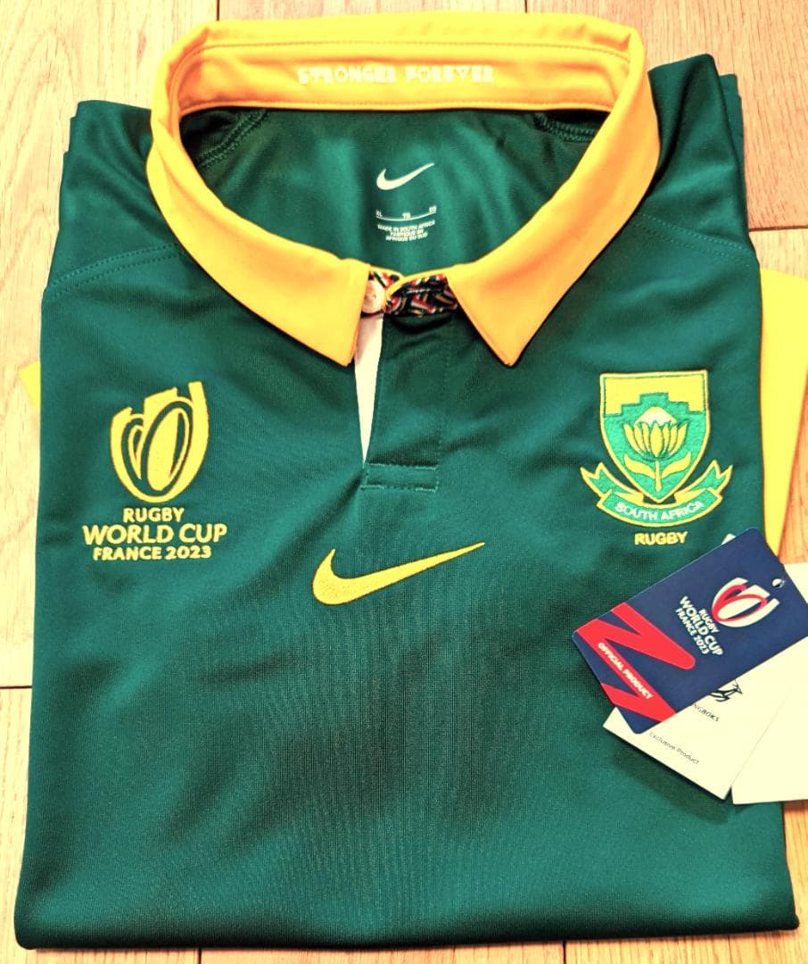 限定版★新品★南アフリカ スプリングボクス ラグビーワールドカップ V4ジャージ