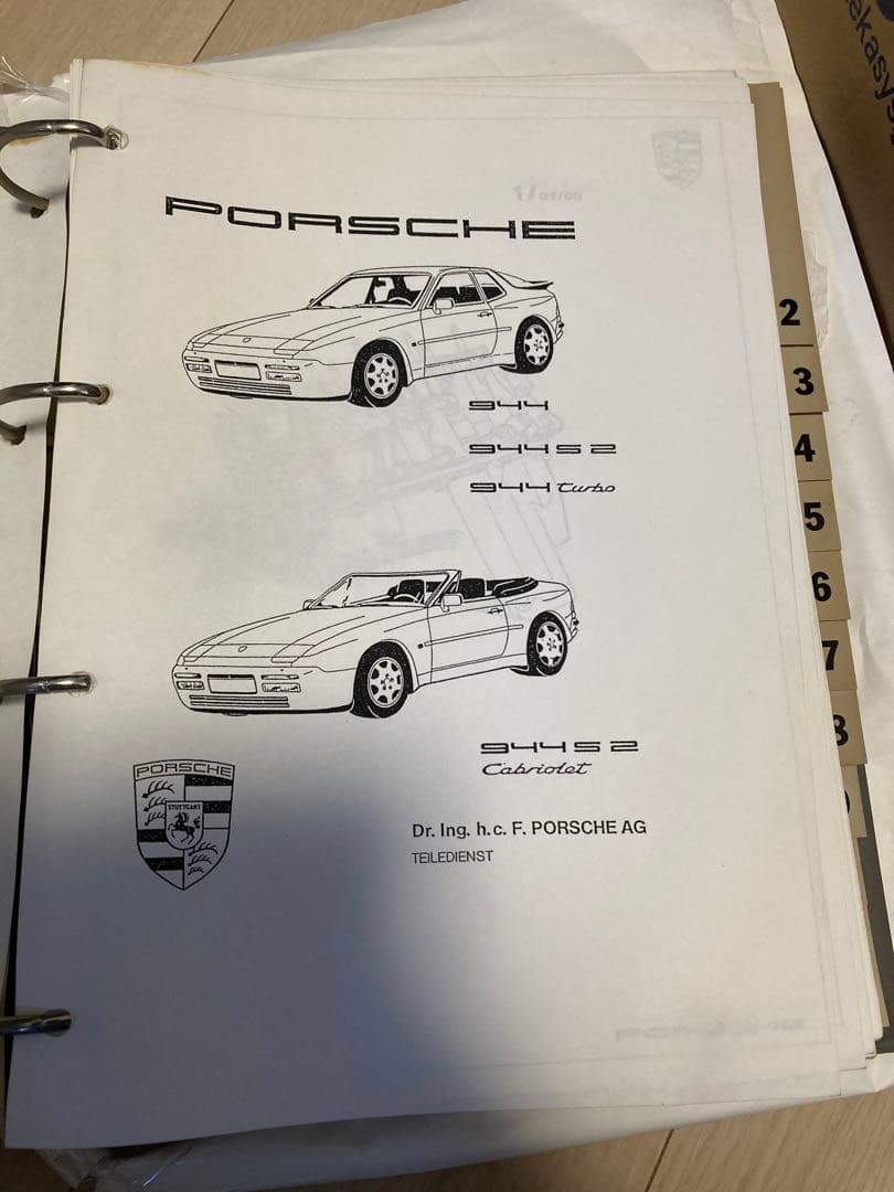 ポルシェ 924 937 964 944 分解整備マニュアル エンジン ボディー