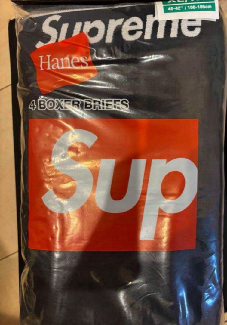 XLサイズ3枚Supreme Hanes® Boxer Briefs Blac