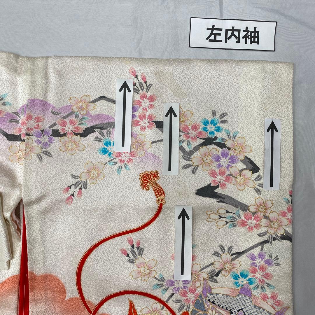 507agu67◎七五三 三歳 女の子 着物&被布◎美品