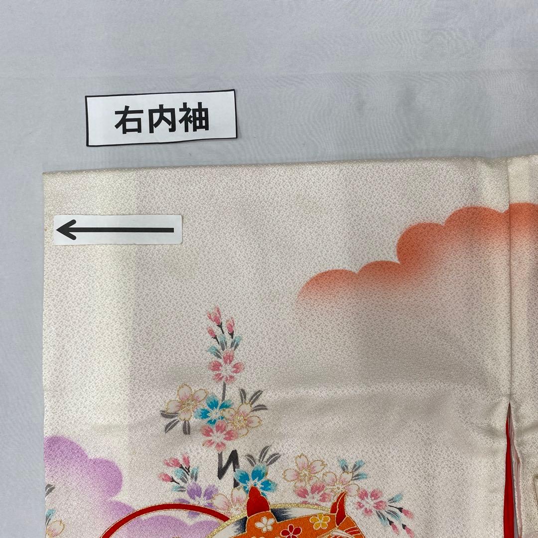 507agu67◎七五三 三歳 女の子 着物&被布◎美品