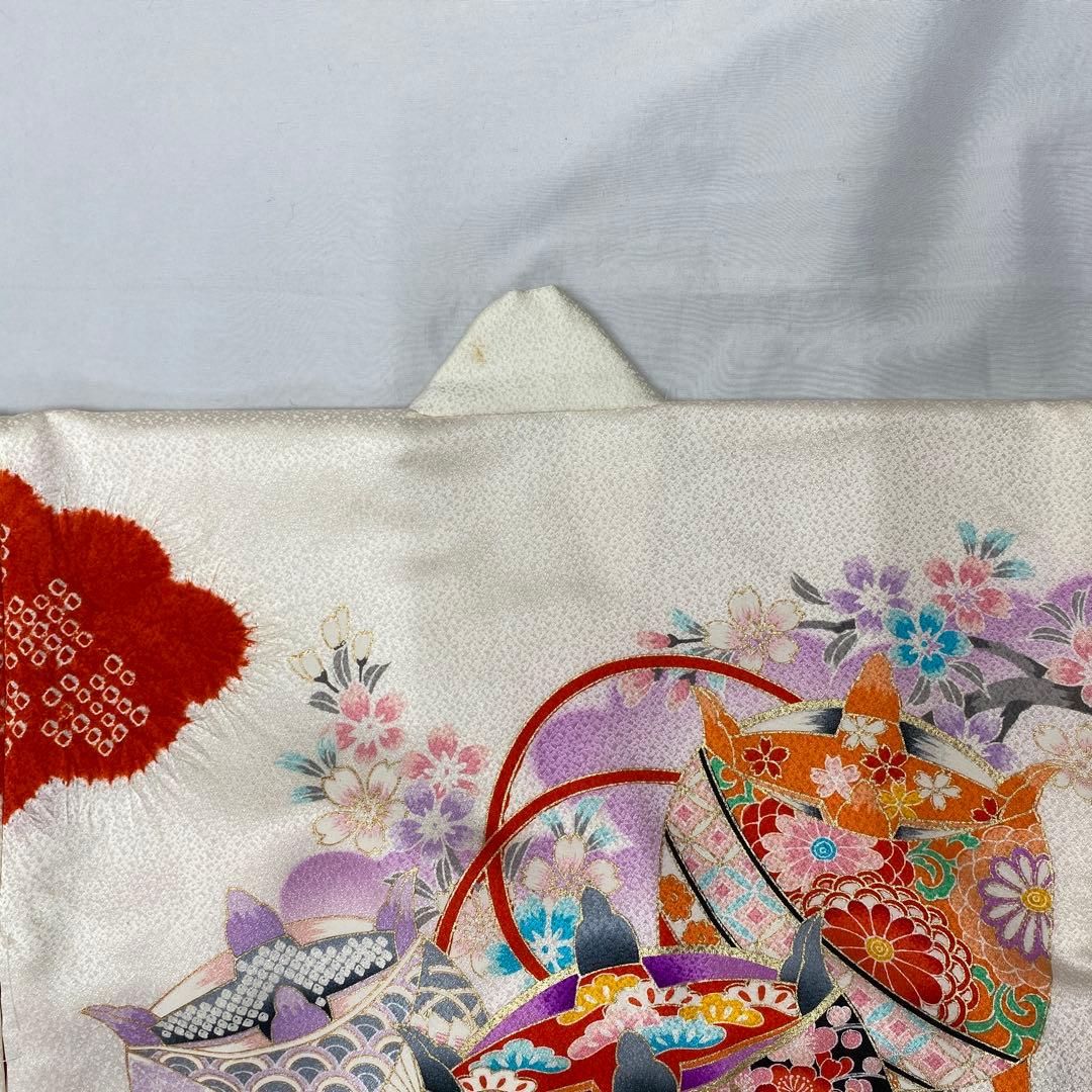 507agu67◎七五三 三歳 女の子 着物&被布◎美品