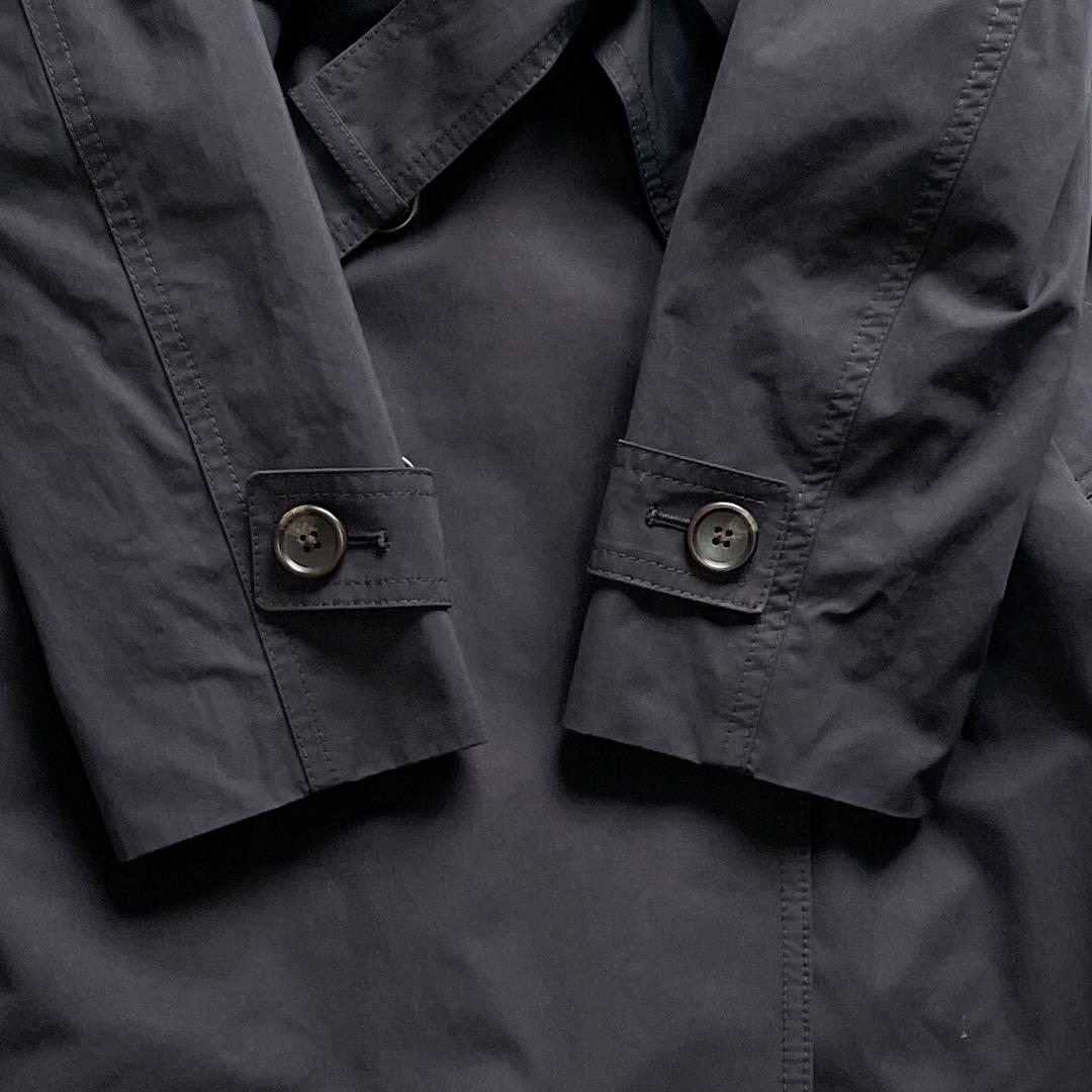 美品 組曲 【撥水・花粉が落ちやすい】T/C/Nyギャバ ロングトレンチコート