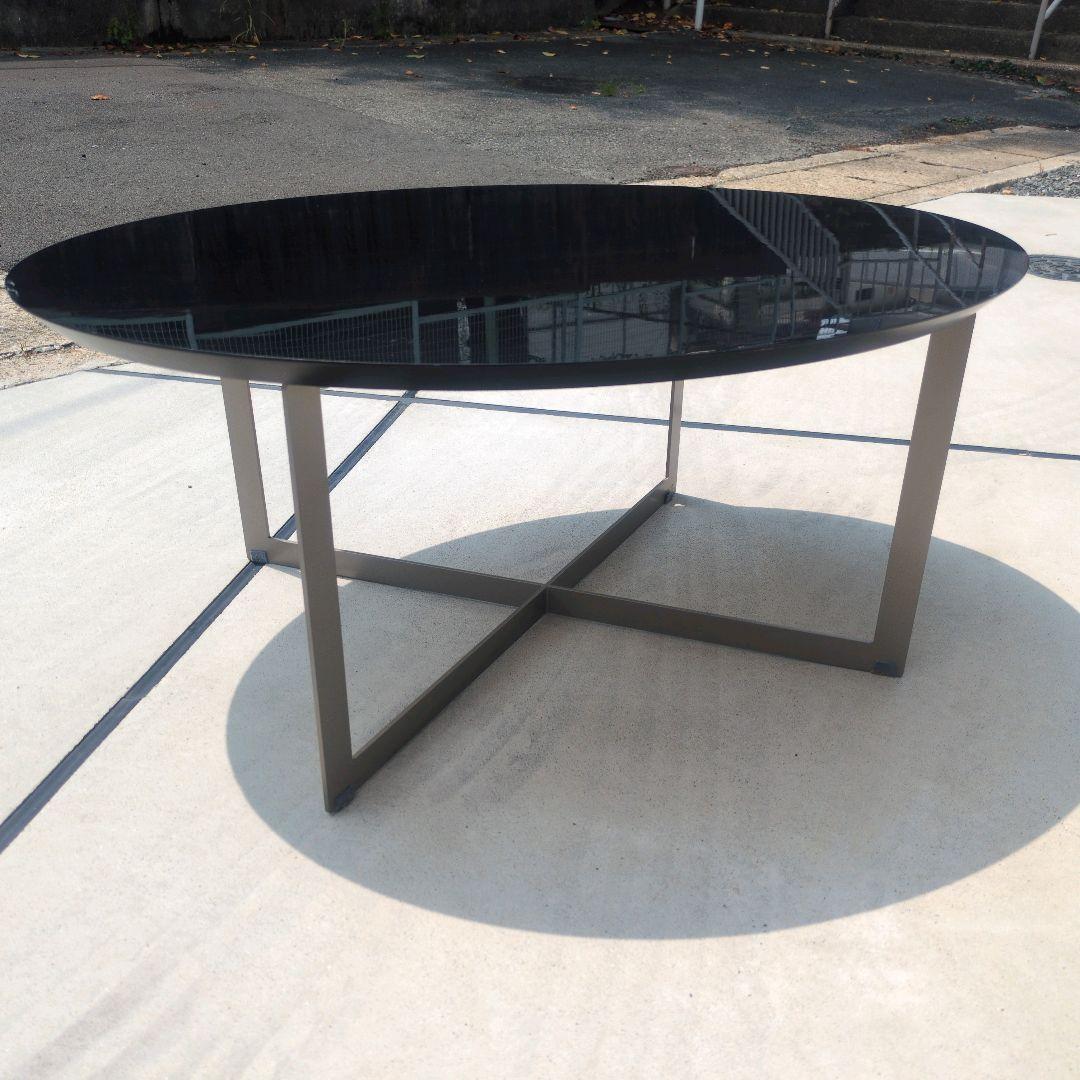 Pamouna (パモウナ) リビングテーブル ブラック×シルバー TUシリーズ