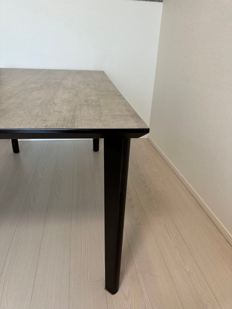 最終値下げ中値段相談可♡大理石調ダイニングテーブル4人掛け150 国産天板グレー