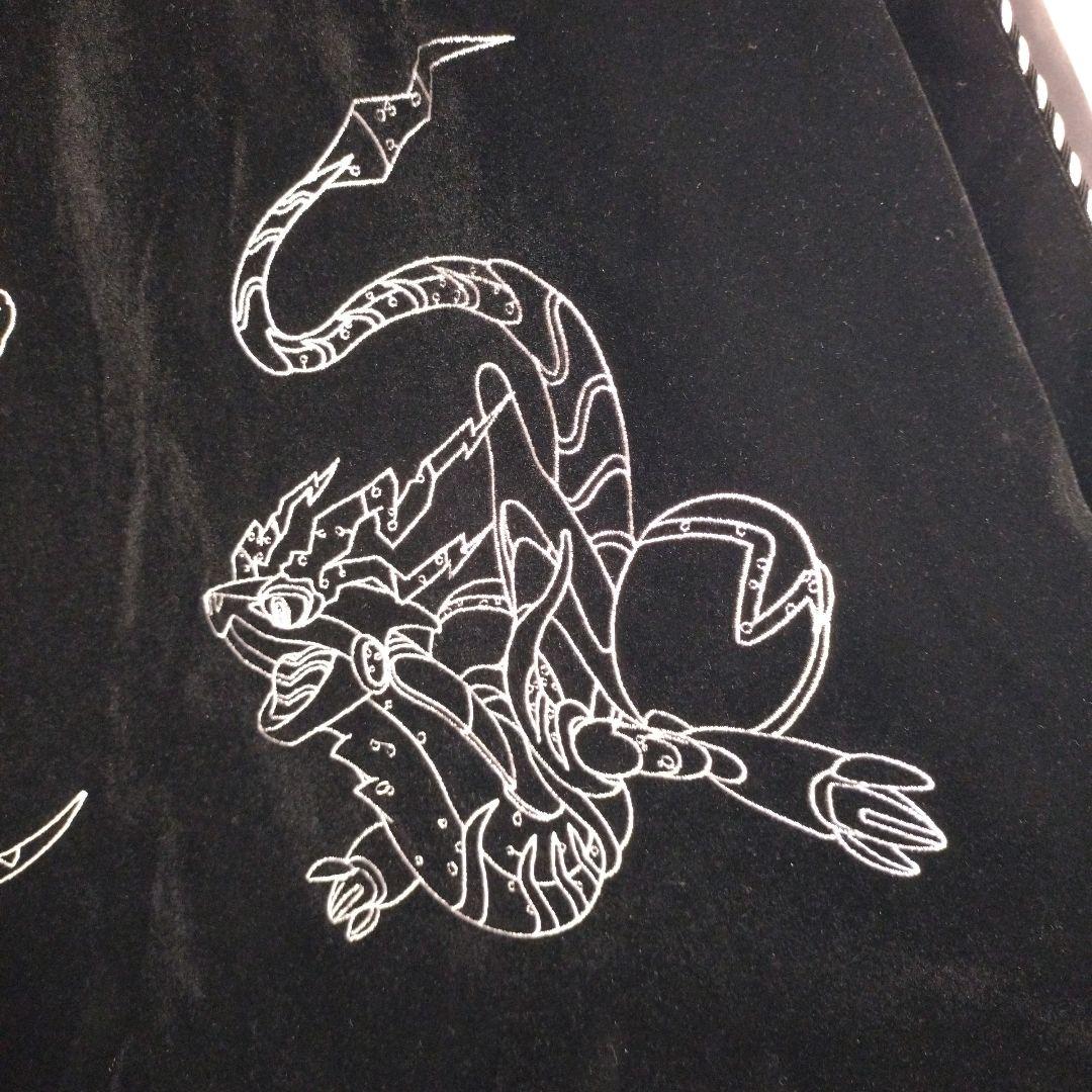 9090★ポケモン コラボ ベロア 総刺繍 中綿 キャラクター スカジャン L