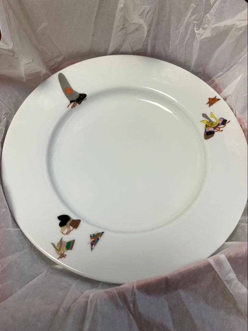 深川製磁　かぶと絵　お子様揃　食器セット　お食い初め