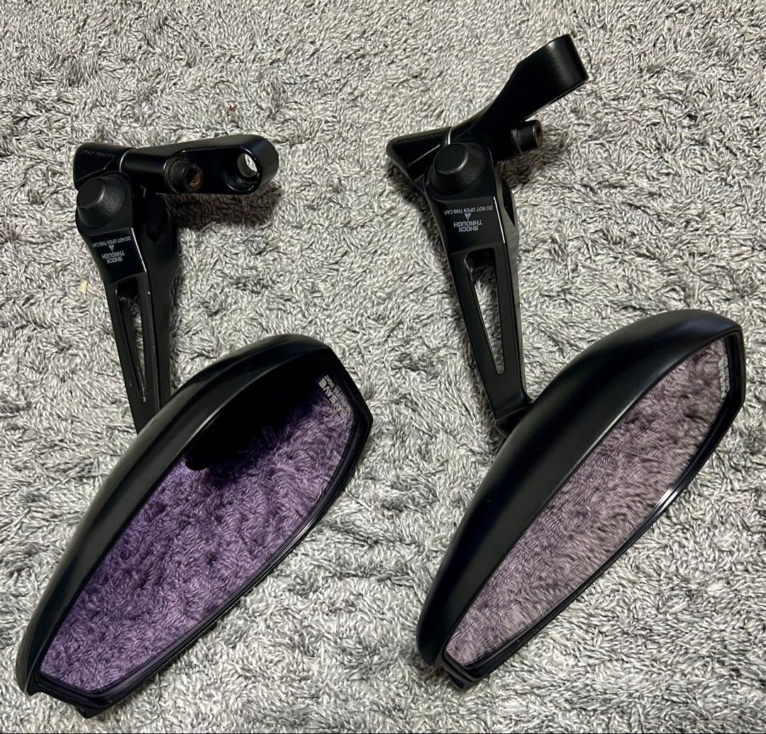 タナックス シャークミラー4 ブラック AOS4 左右セット