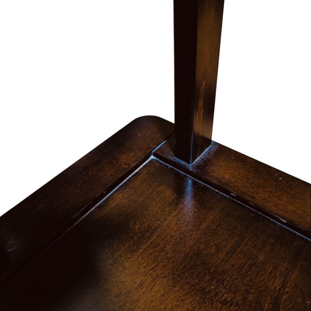 木製　民芸家具　座椅子　星野民藝タイプ　円形背もたれ　ダークブラウン