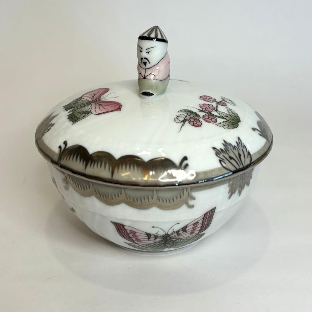 HEREND ヘレンド　ヴィクトリアプラチナ　マンダリンボンボン　小物入れ