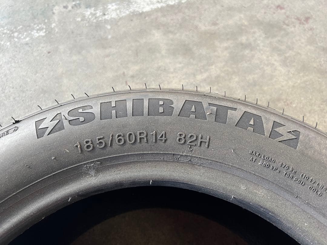 シバタイヤ TW240 185/60R14 22年製造 2本セット 中古タイヤ