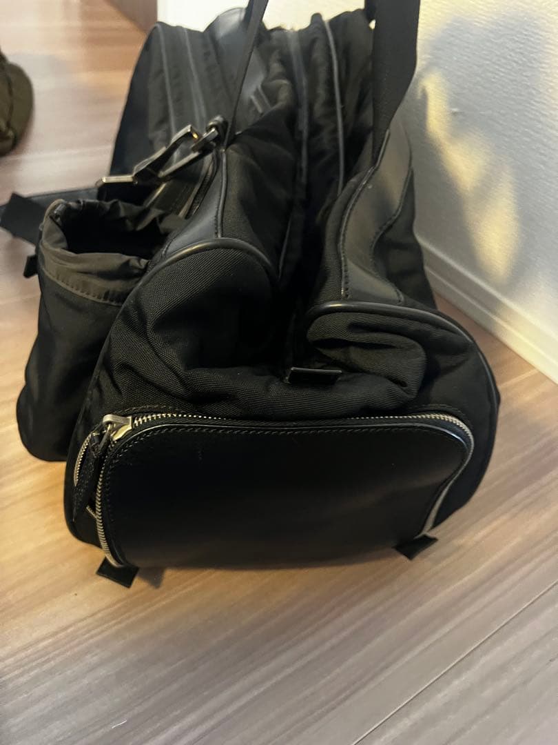 GUCCI グッチ レザーコンビ2WAYナイロンボストンバッグ