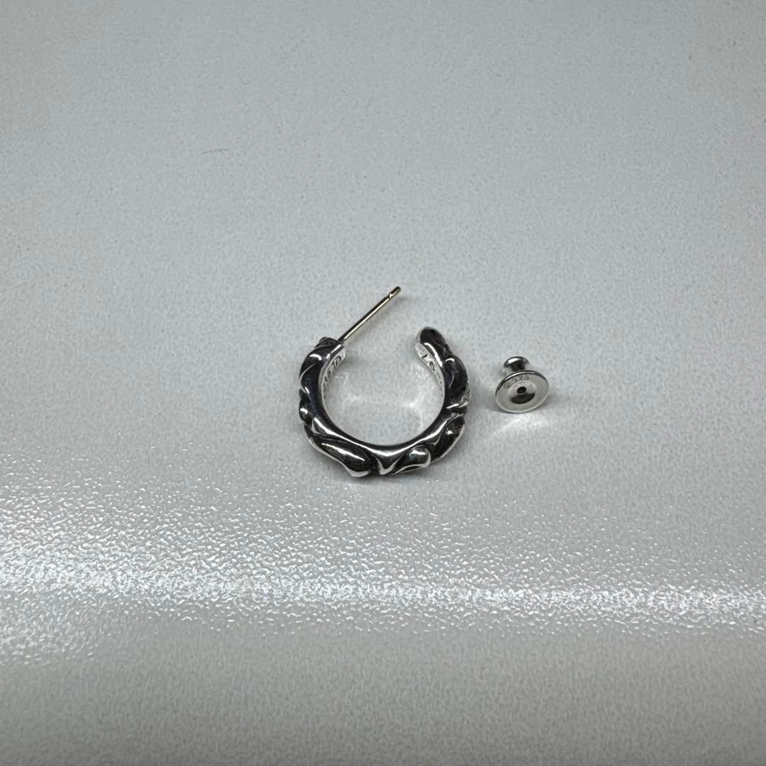 【未使用】CHROME HEARTSクロムハーツ スクロール フープピアス 片耳