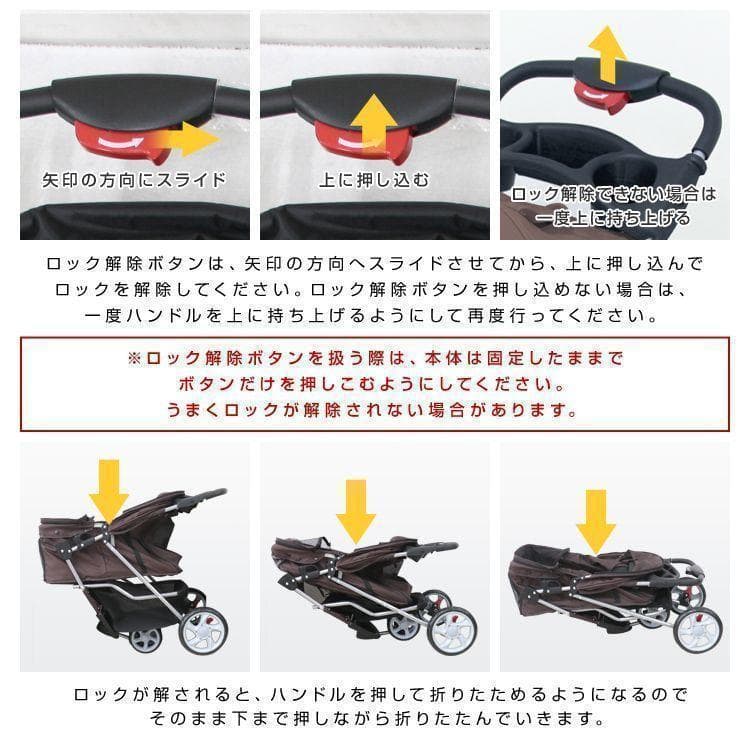 収納豊富★ 3輪 ペットカート 折り畳み 耐荷重15kg ブラウン 他カラー有