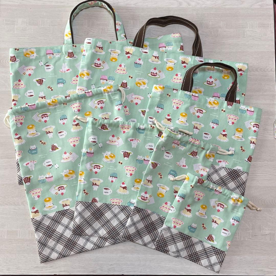 山形まりんこ専用　オーダー　ハンドメイド　レッスンバック　巾着袋　など