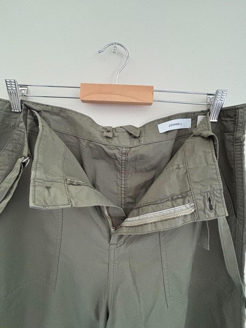 AP STUDIO　ジョンブル　ミリタリーサスペンダーパンツ　カーキ　Ｌ　美品