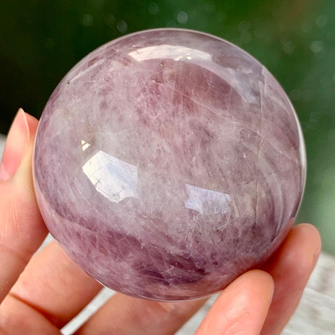 レア！　ラベンダーローズクォーツ　スフィア　マダガスカル産　天然石