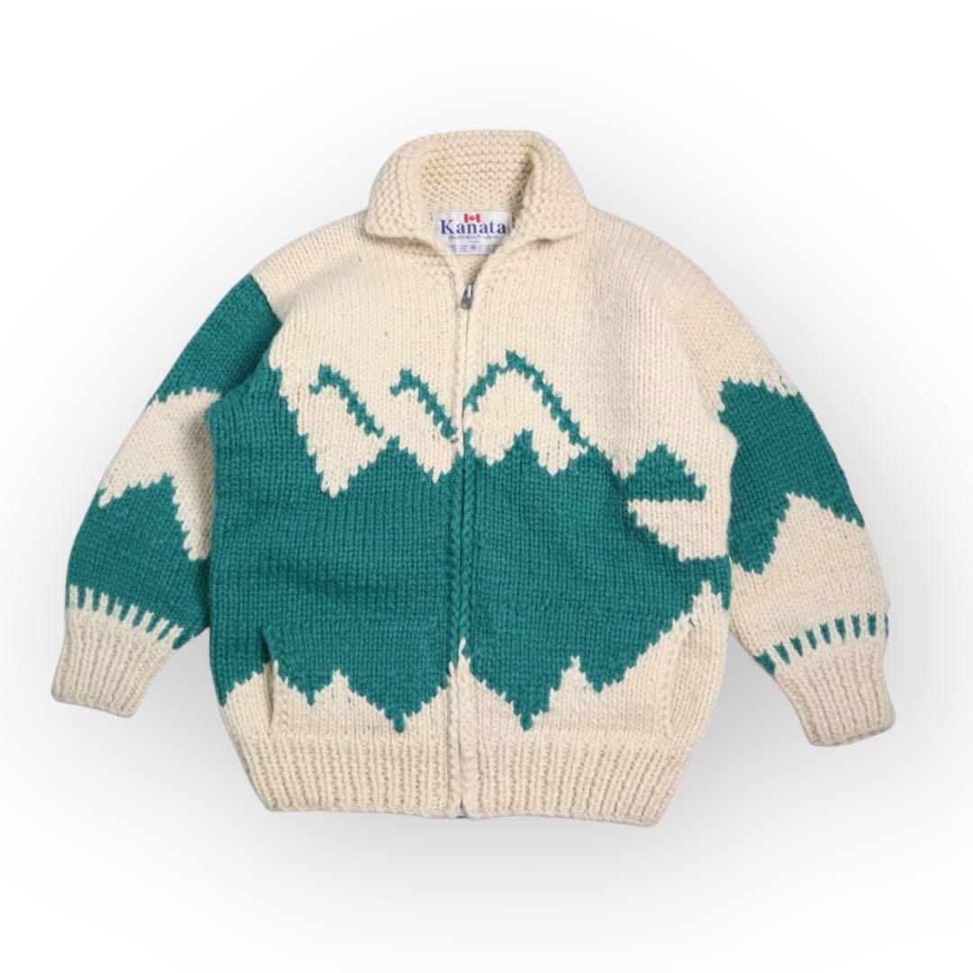 Vintage KANATA シロクマ 白熊 カウチン セーター 激レア 90s