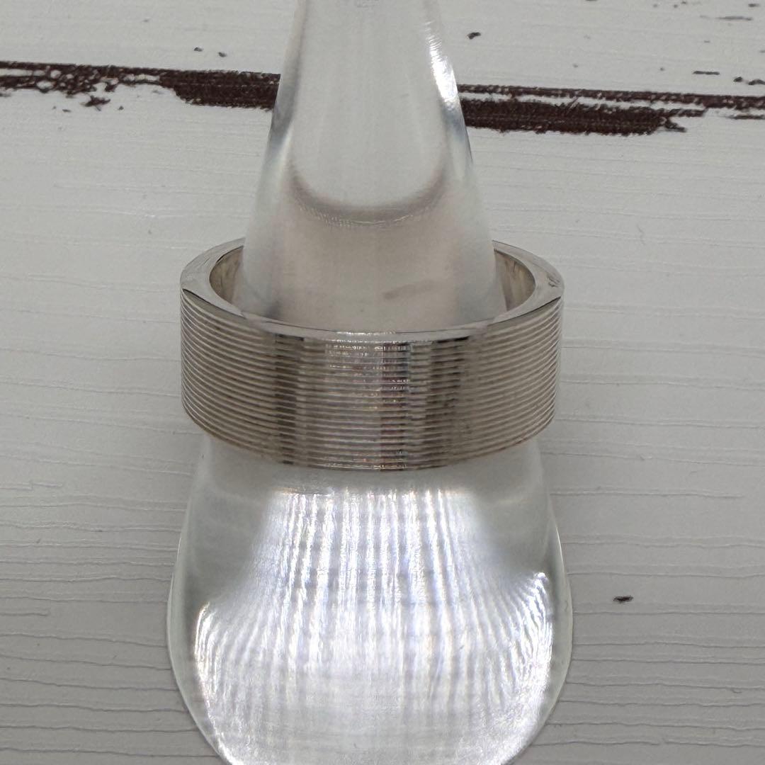 新品・未使用　グッチ　 リブデザイン　リング　925　23号