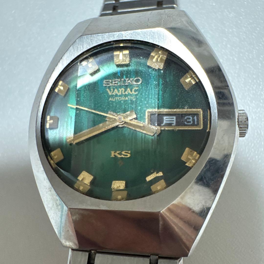 セイコー バナック KING SEIKO 自動巻き 緑色