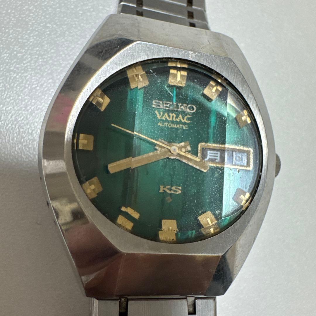セイコー バナック KING SEIKO 自動巻き 緑色