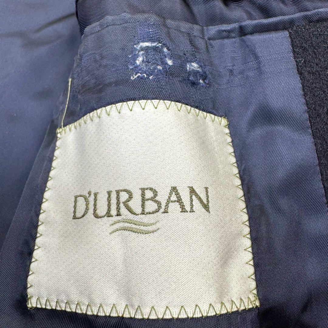 美品✨ DURBAN ダーバン カシミヤ チェスターコート 黒 LL 比翼