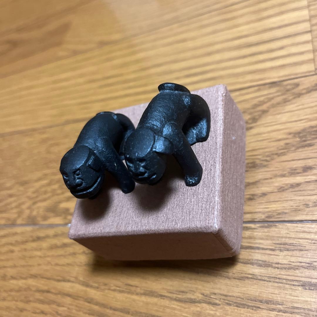 南部鉄器　狛犬