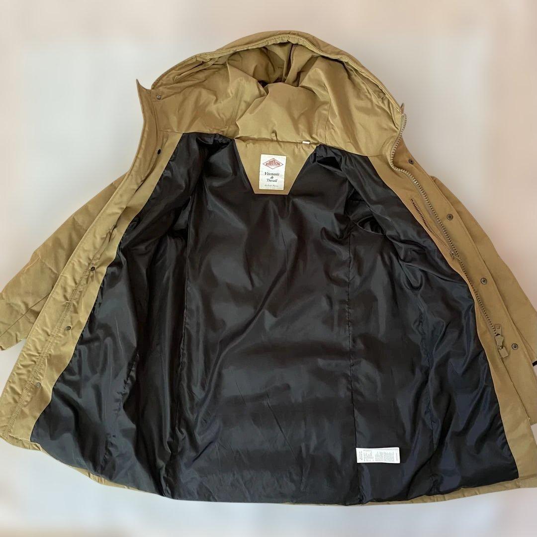 DANTON フード付きダウンコート キャメル 38【L】