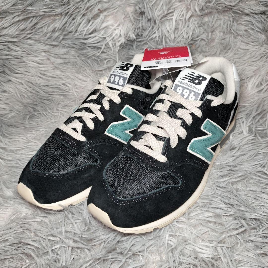 美品✨タグ付き　ニューバランス 996ブラック/グレー 23センチ
