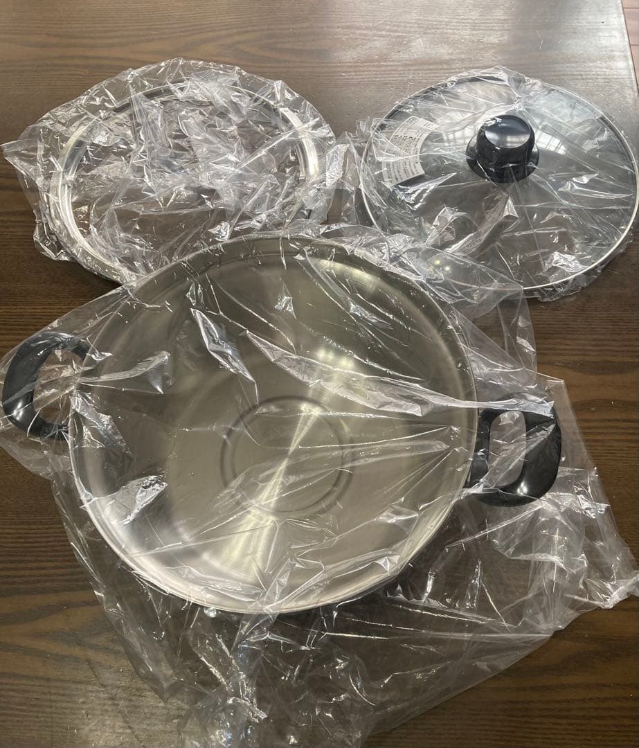 ス*ミ様 新品 FG222 ステンレス 不思議な蒸気鍋