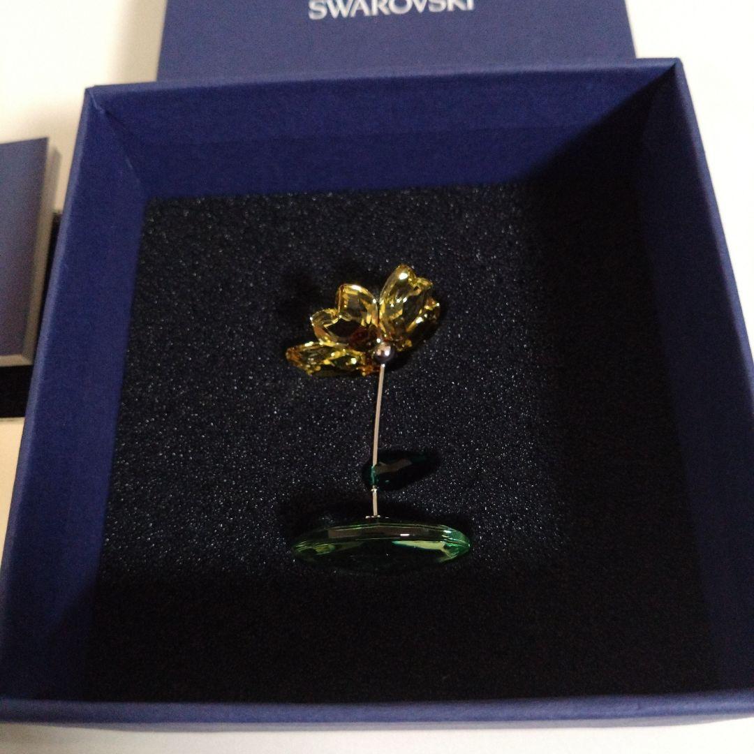 【美品】Swarovski スワロフスキー　ロッキングフラワー　ひまわり