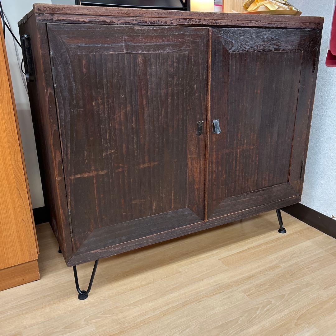 アンティーク木製キャビネット＊什器にも。