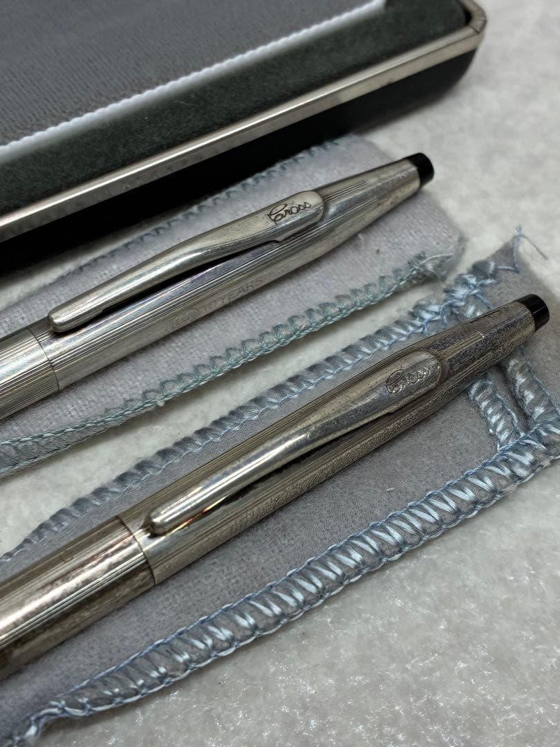 Cross クロス ボールペン＆シャーペン 銀製スターリングシルバー 2本セット