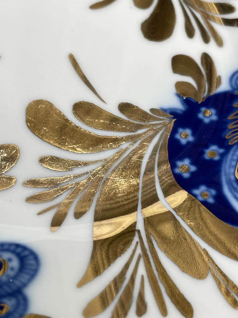 ロモノーソフ　ロシア　ゴールデンガーデン　皿　金彩　希少　５枚