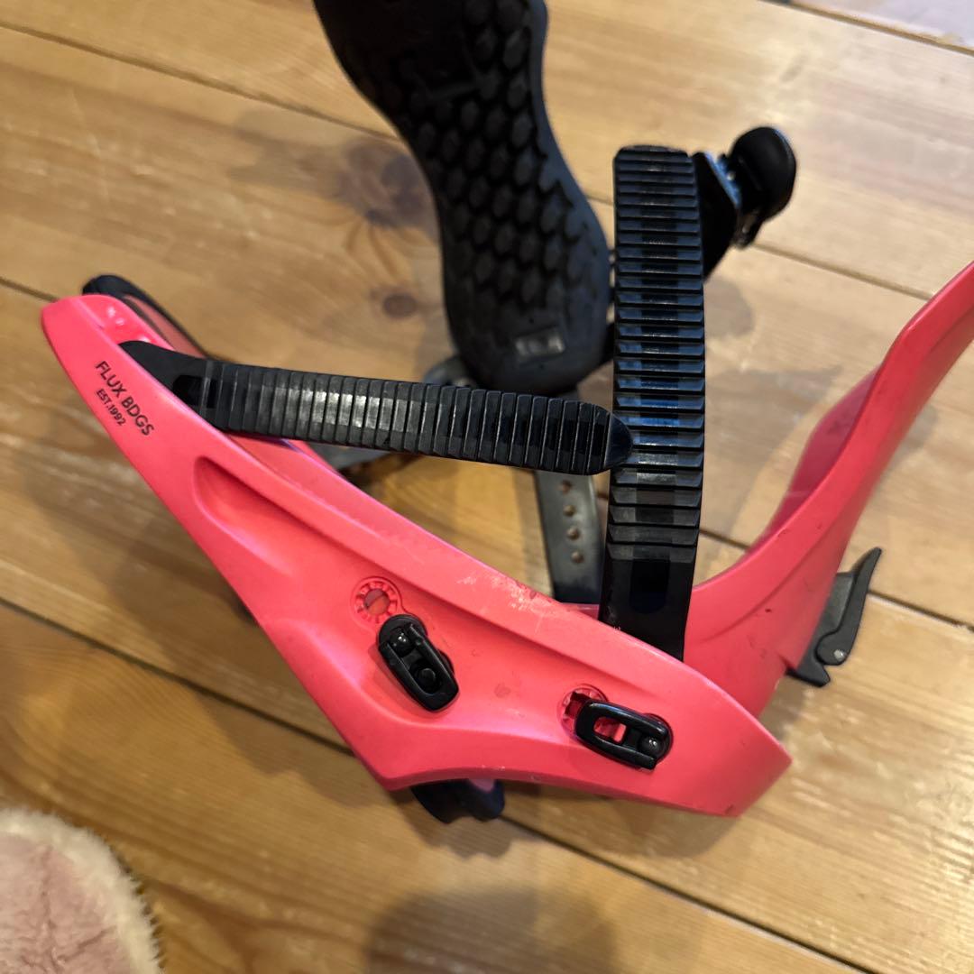 Flux スノーボードビンディング ピンク　S size