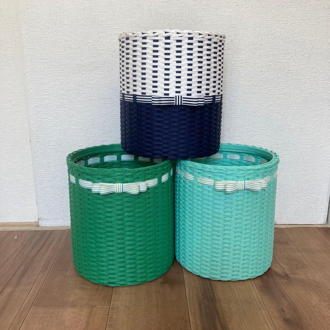 minoriページ　クラフトバンド　ゴミ箱４点　小物入れ３点　ペン立て１点