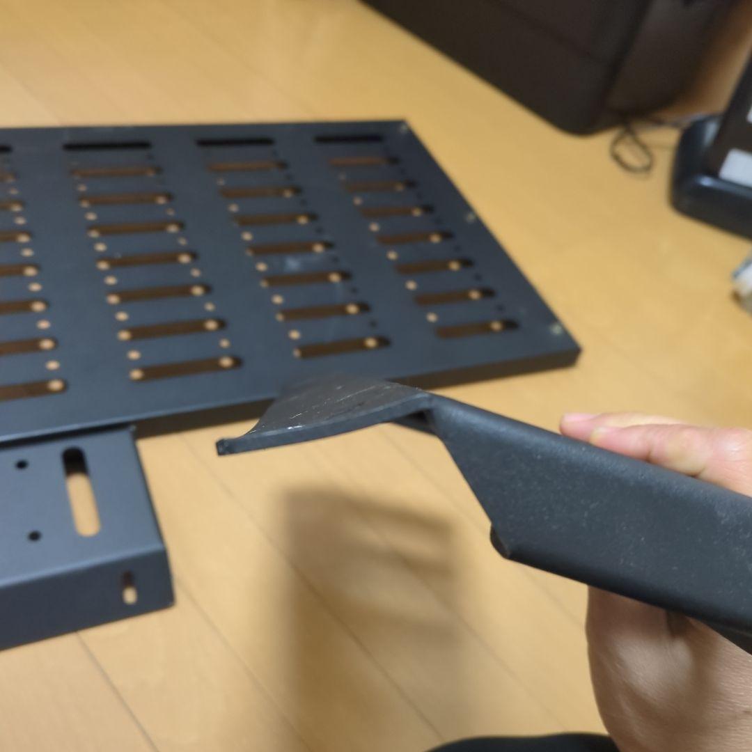 天井収納ラック ブラック アルミ製 約120cm x 40cm