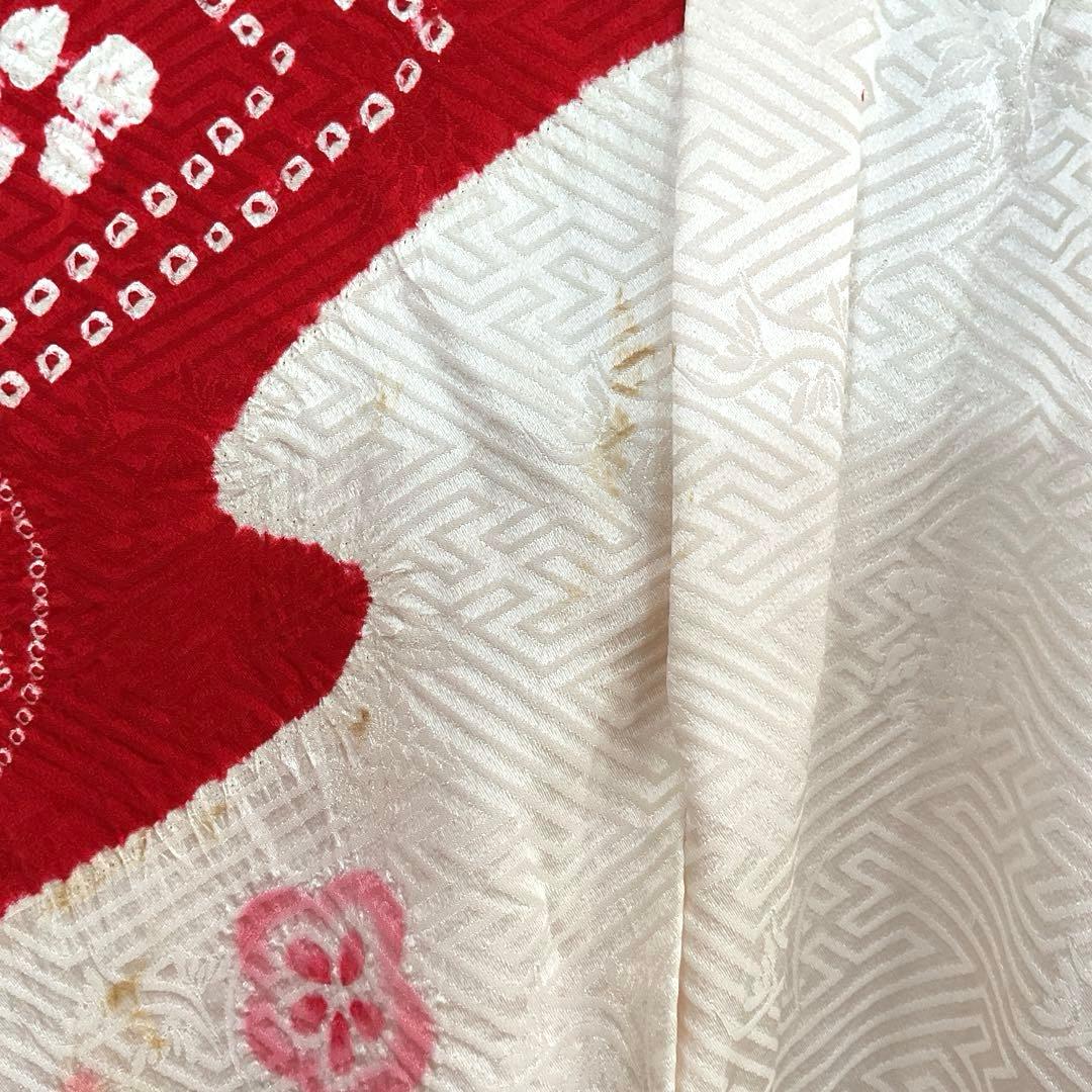 ayaNo.13 七五三　　3歳 正絹被布セット　　本総絞り　　訳あり