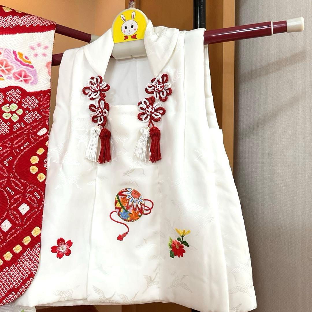 ayaNo.13 七五三　　3歳 正絹被布セット　　本総絞り　　訳あり