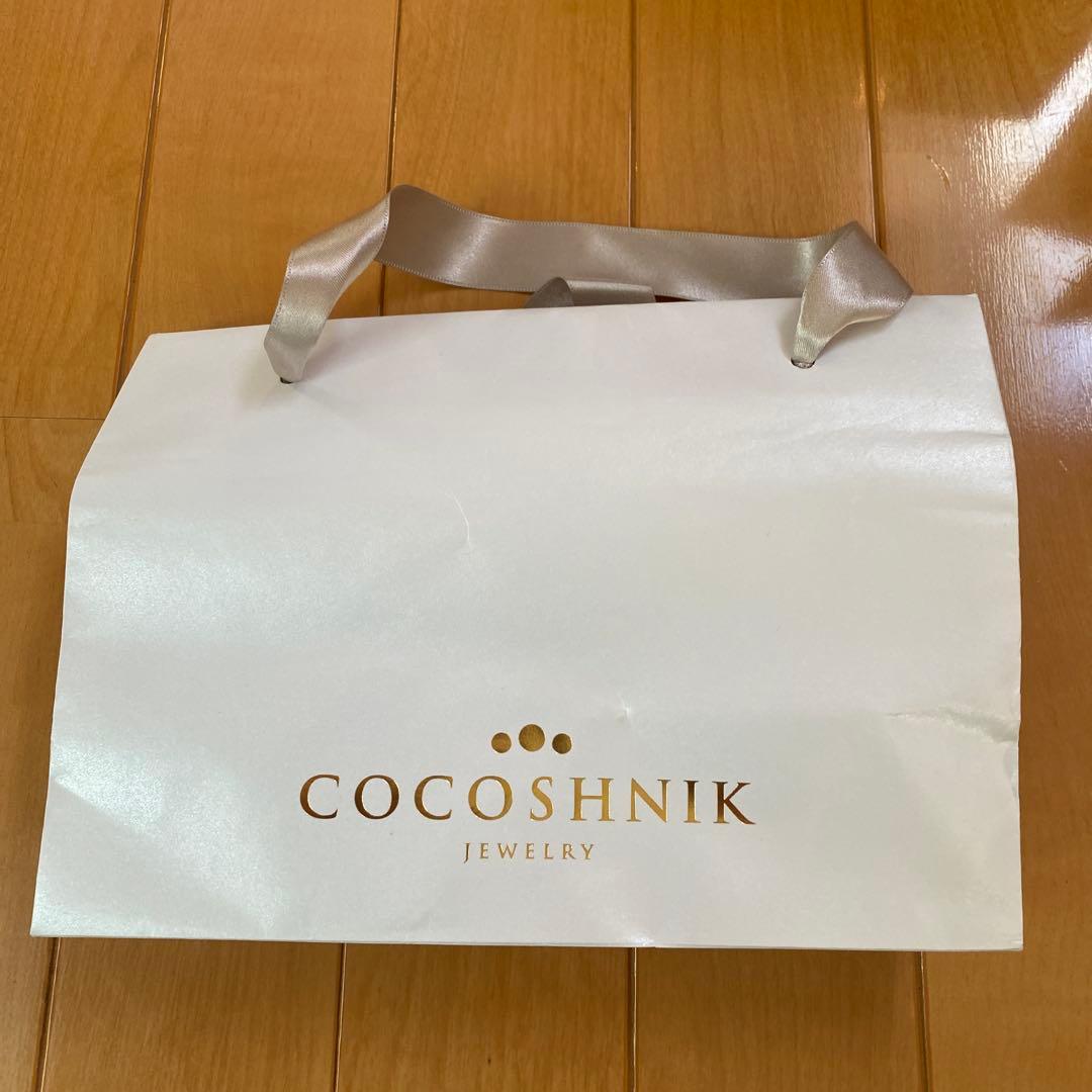 最終お値引き⭐︎COCOSHNIK ダイヤリング 保証書付　K10 超美品　12号
