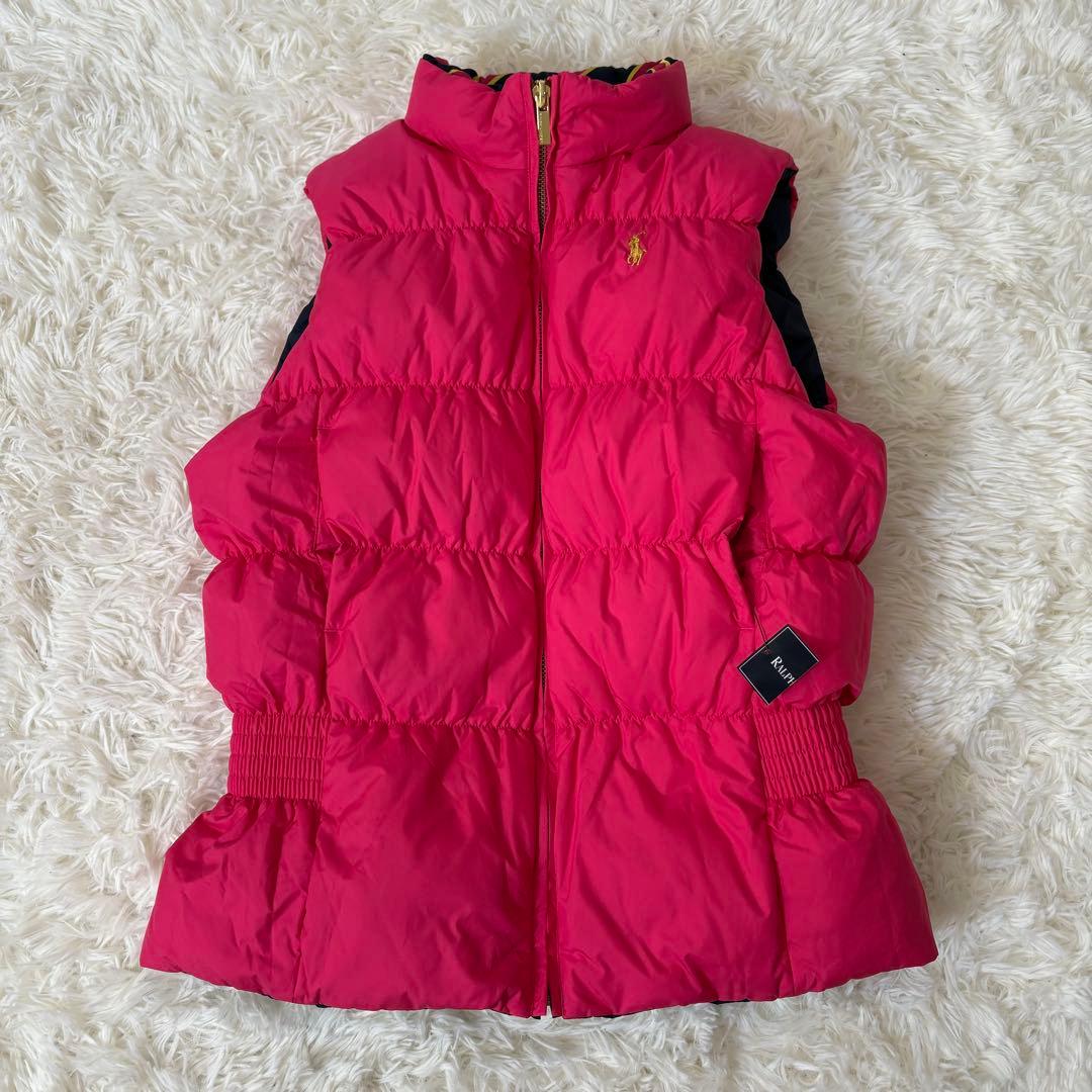 新品タグ付き　ラルフローレン 定価4万円　リバーシブルダウンベスト 160