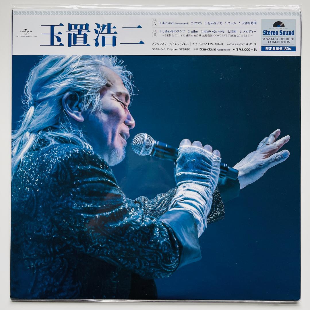 稀少 限定重量盤 レコード 玉置浩二 ベスト 安全地帯 田園 メロディー 旭川市