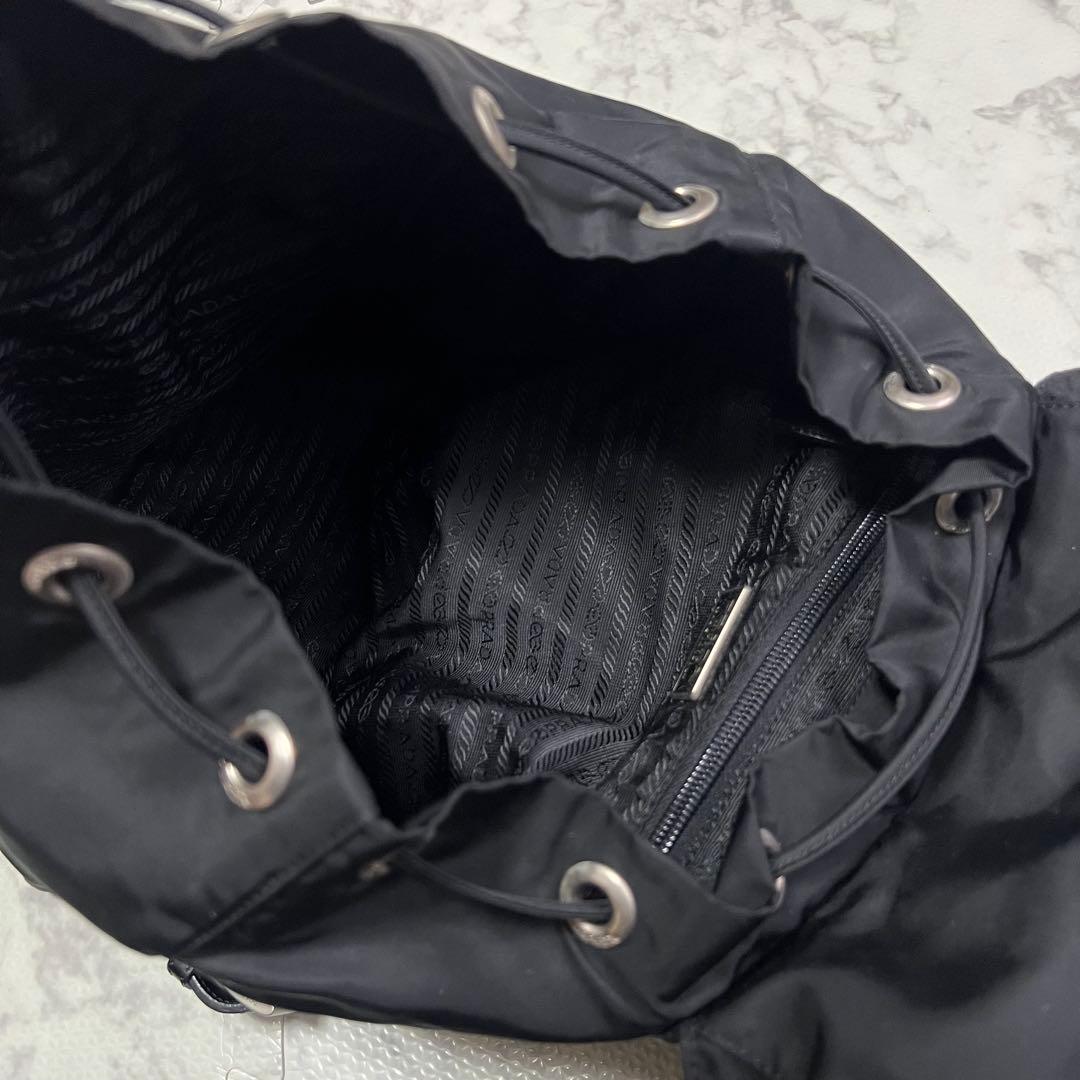 PRADA リュック テスートナイロン 三角ロゴ 黒 白タグ8 巾着