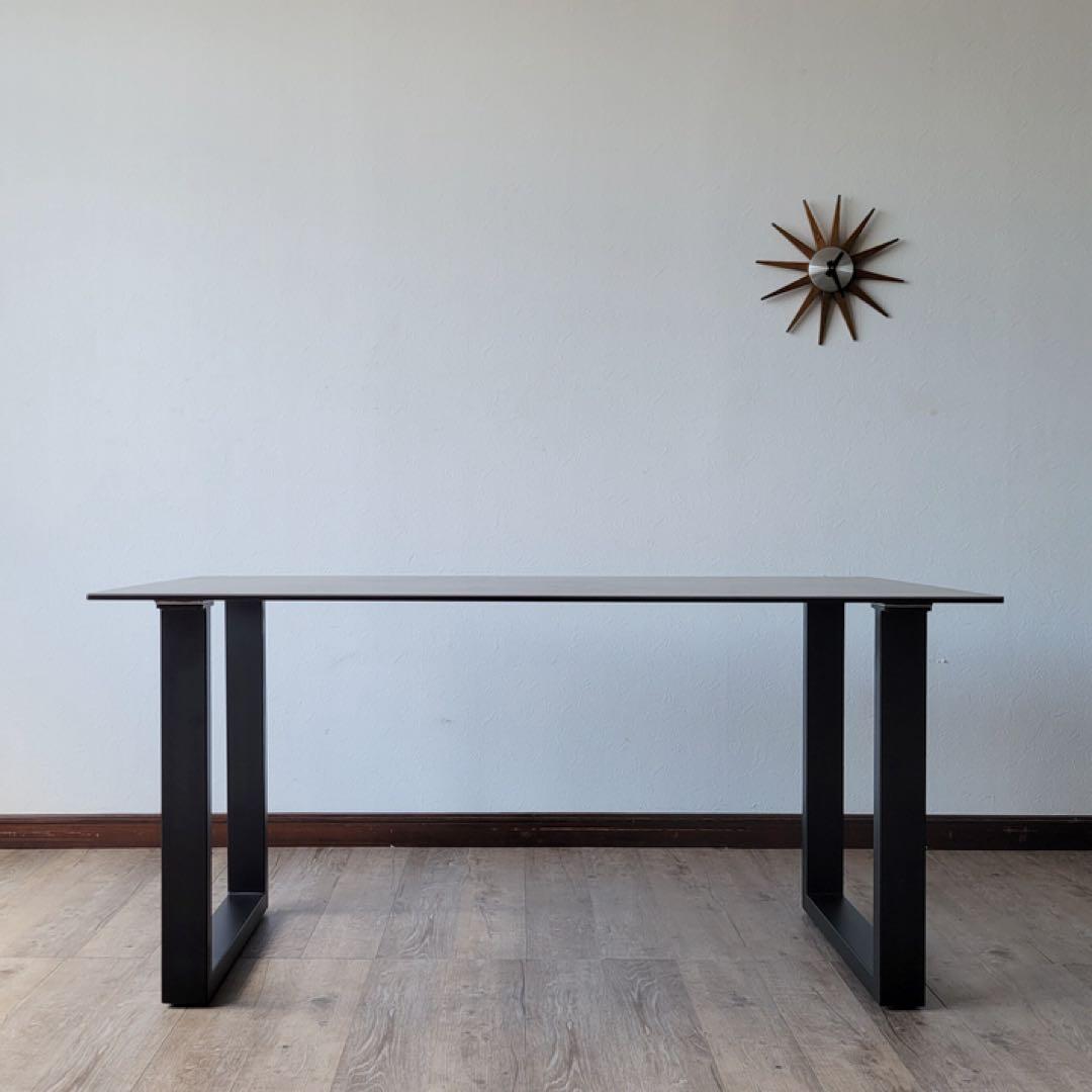 【美品＆送料込】耐熱セラミックダイニングテーブル 150cm モダン ルイーズ