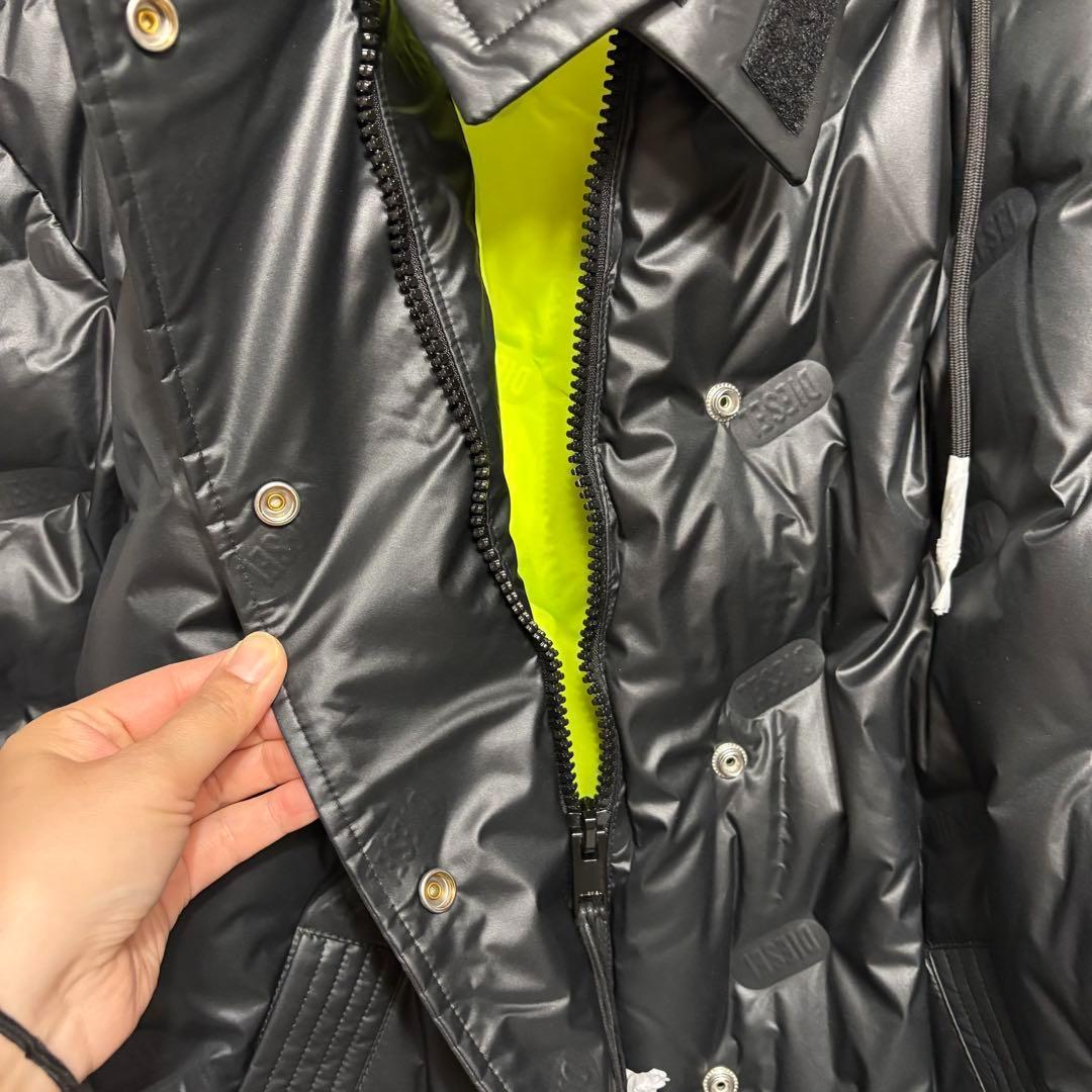 新品未使用 DIESEL ディーゼル ロング丈 ダウンジャケット M